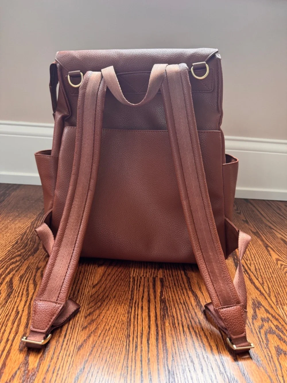 Freshly Picked Classic Diaper Bag in Cognac